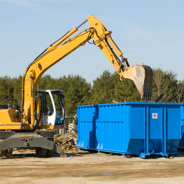 are there any restrictions on where a residential dumpster can be placed in Griggs County